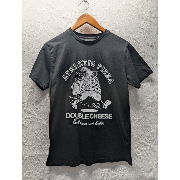 Denim & Flower Ricky Singh Men Small T-Shirt Short-Sleeve Athletic Pizza New - Picture 1 of 7